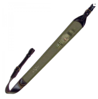 Gewehrriemen mit Wild Motiv , Gewehrriemen ,  Gewehrriemen mit Leder/Neopren, verschiedene Wildmotive